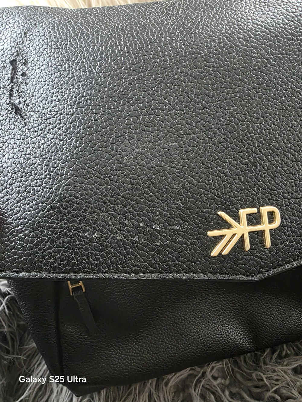 Freshly Picked BlackDiaper Bag Stylish With Minor Scratches See Pics